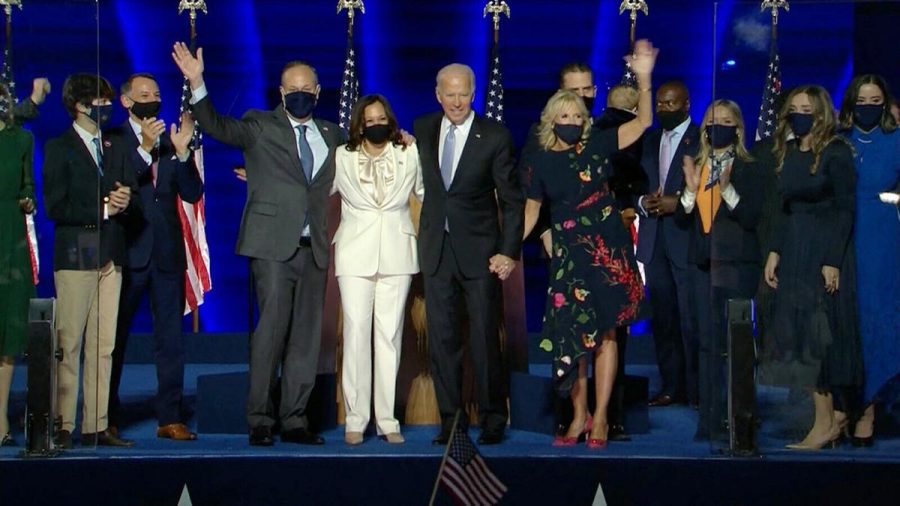 President-Elect+Biden+and+Vice+President-Elect+Kamala+Harris+with+their+families.