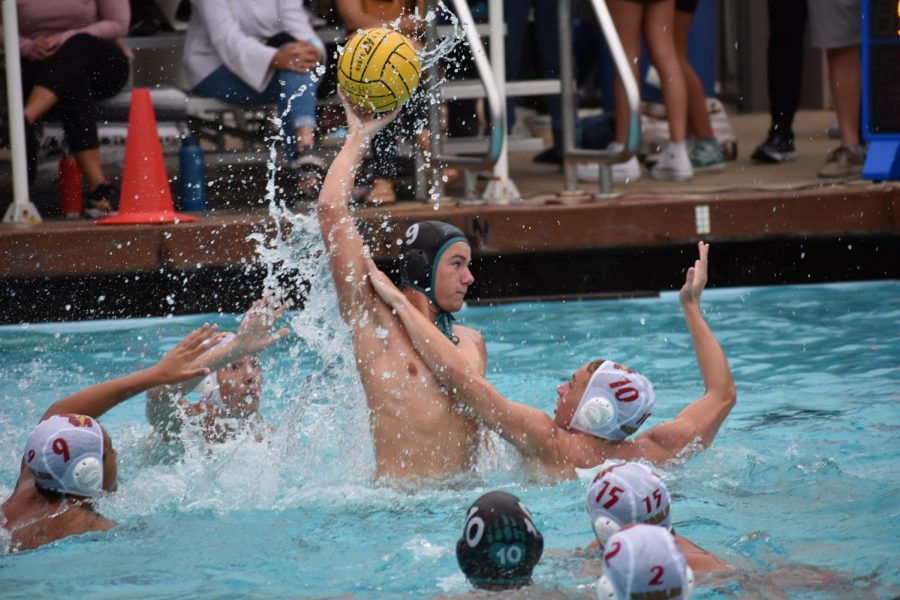Boys Water Polo Drives for the Goal