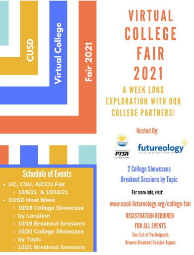 CUSD College Fair Comes Back Virtual