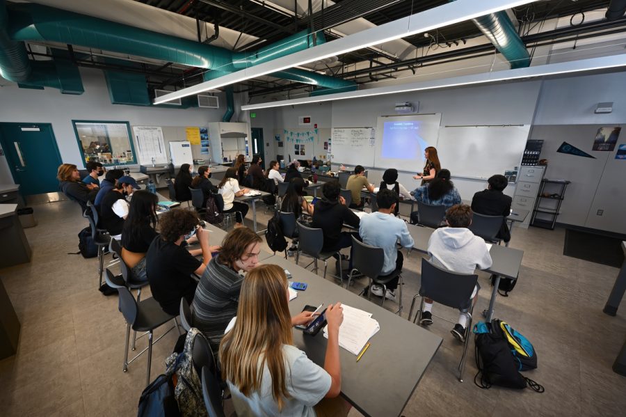 Aliso Niguel High School’s new Physical Science Building.
Photo by Steven Georges