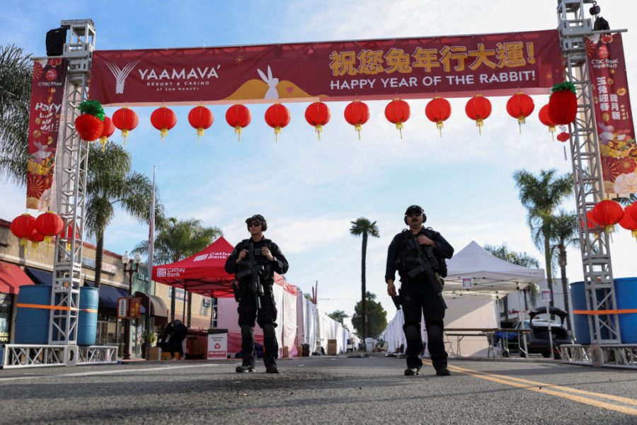 Police+officers+guard+the+area+near+the+location+of+a+shooting+that+took+place+during+a+Chinese+Lunar+New+Year+celebration%2C+in+Monterey+Park%2C+California%2C+U.S.+January+22%2C+2023.+REUTERS%2FMike+Blake