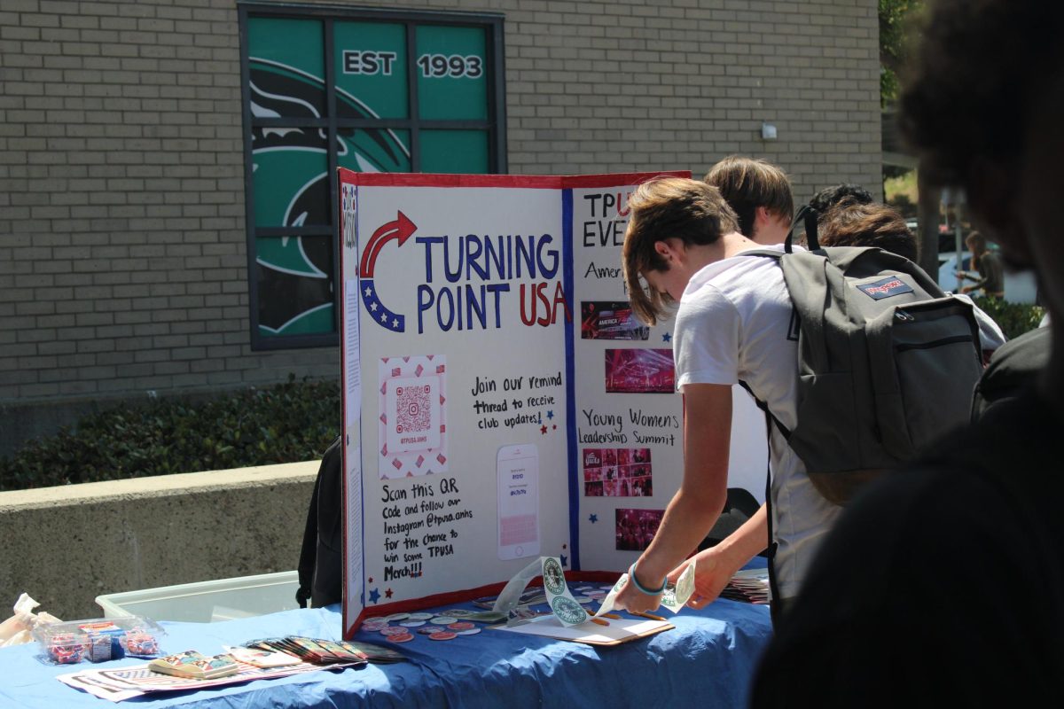 Students joining clubs at club rush.