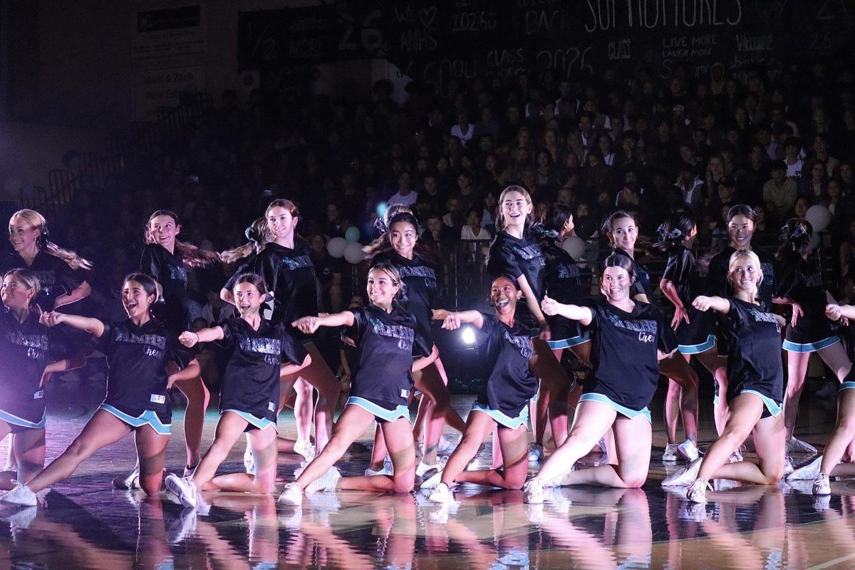 Alisos Pep Squad performs at the Pep Rally.