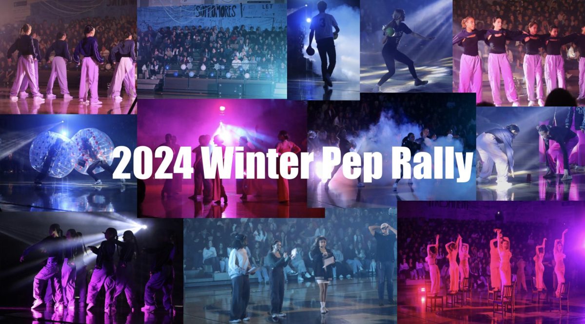 Students+participating+in+the+winter+pep+rally.+