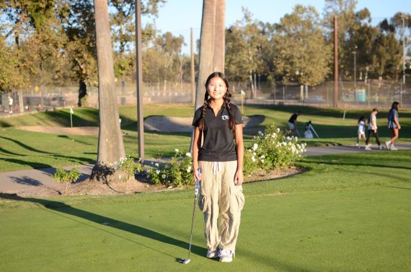 Olivia Kim (12) is this year's captain for girls golf.