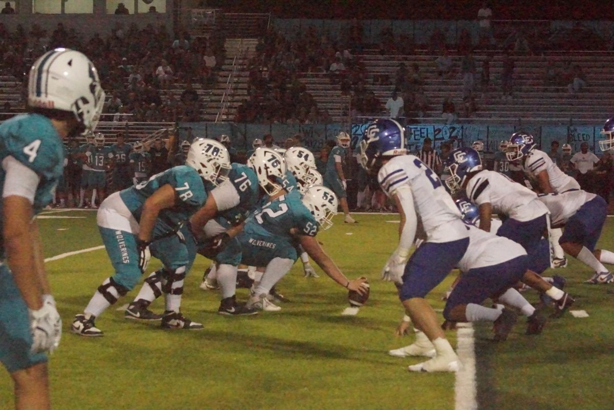 Aliso Niguel's Football line up for another play