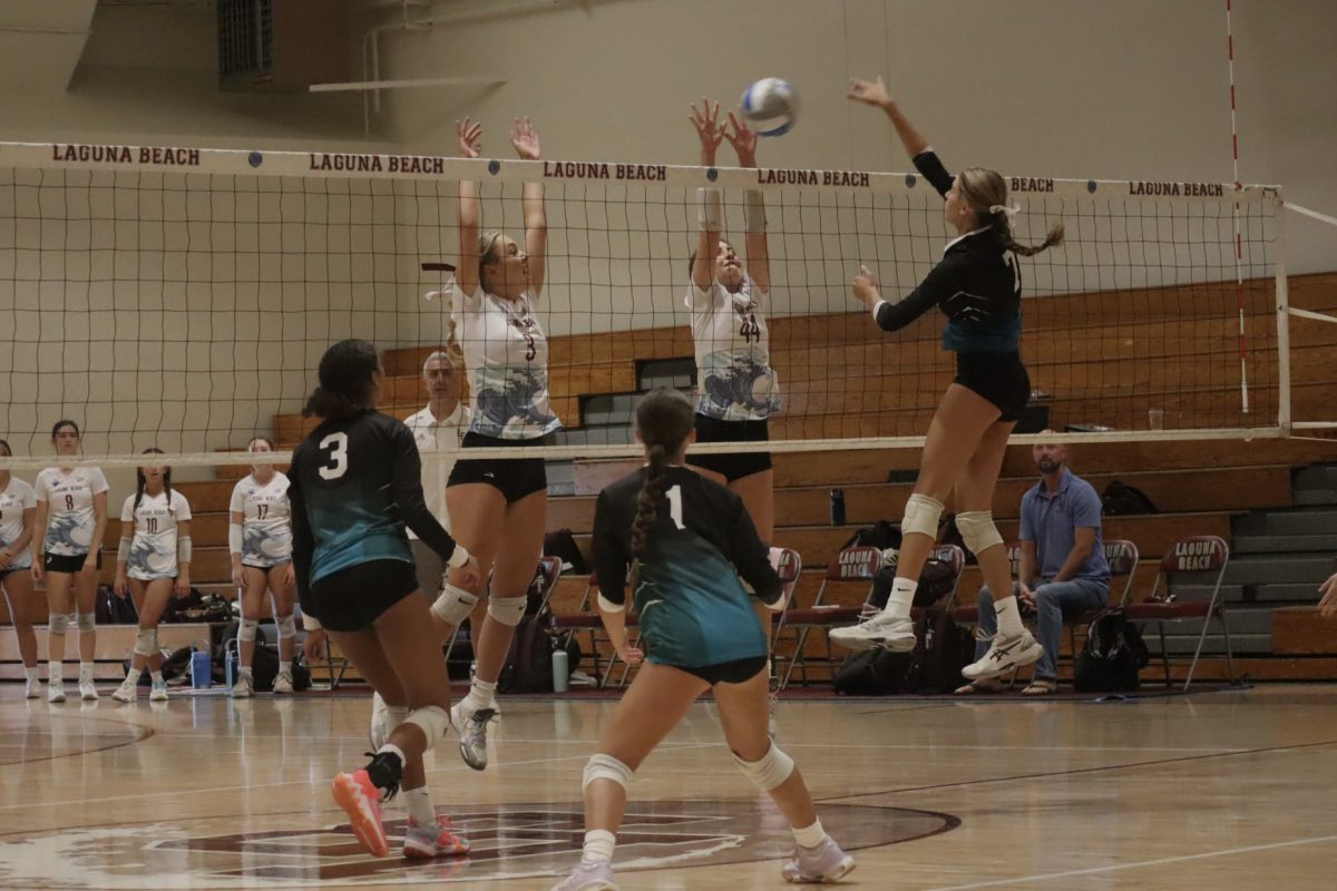 Girls Volleyball in game