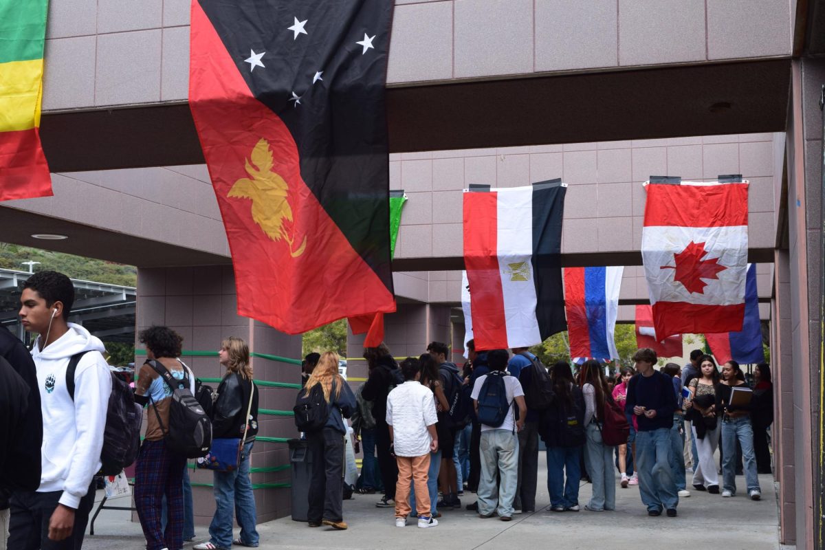 Students participate at the Multicultural Food Fair.