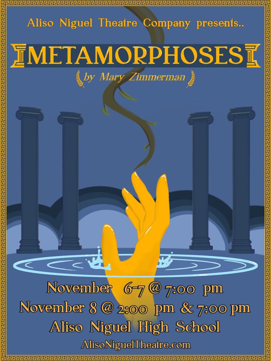Poster for the Metamorphoses Play from the @alisonigueltheatre Instagram account