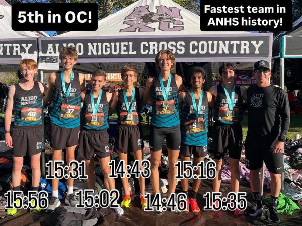 ANHS Boys XC place 5th fastest in OC from instagram @runcoachwalsh
