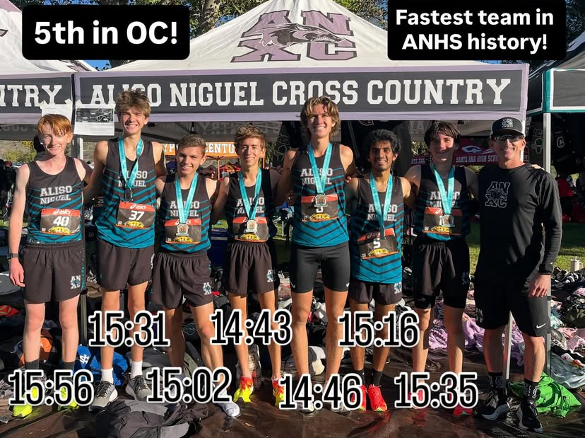 ANHS Boys XC place 5th fastest in OC from instagram @runcoachwalsh