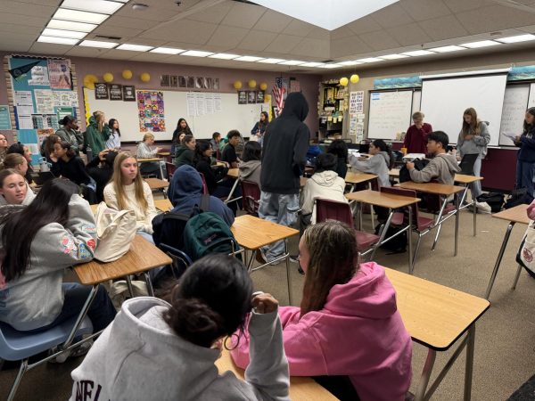 Mrs. Anderson teaching her class 