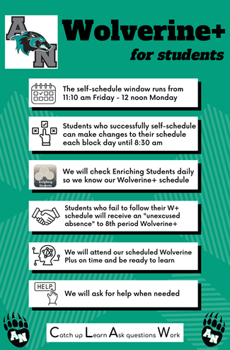 Wolverine+ Schedule